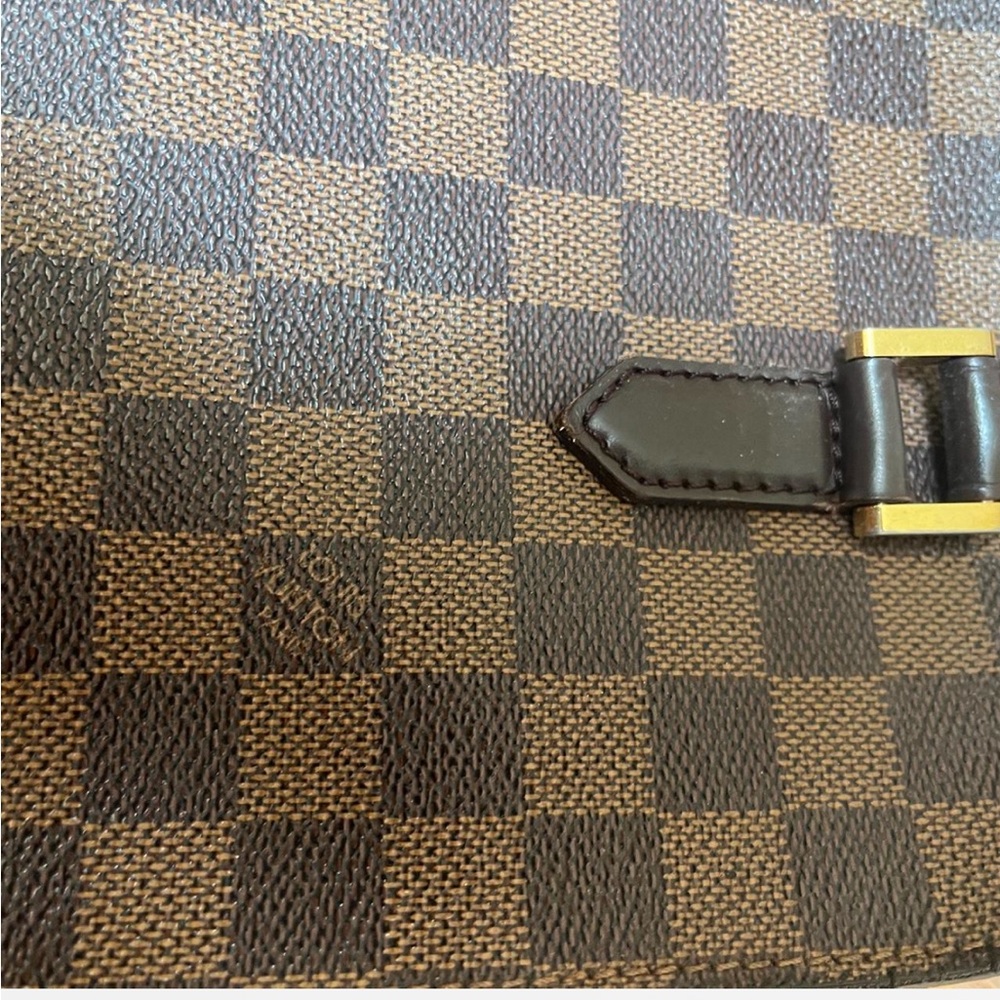 Authentic Vintage Louis Vuitton Damier Ebene Triana top handle satchel handbag - Picture 4 of 6